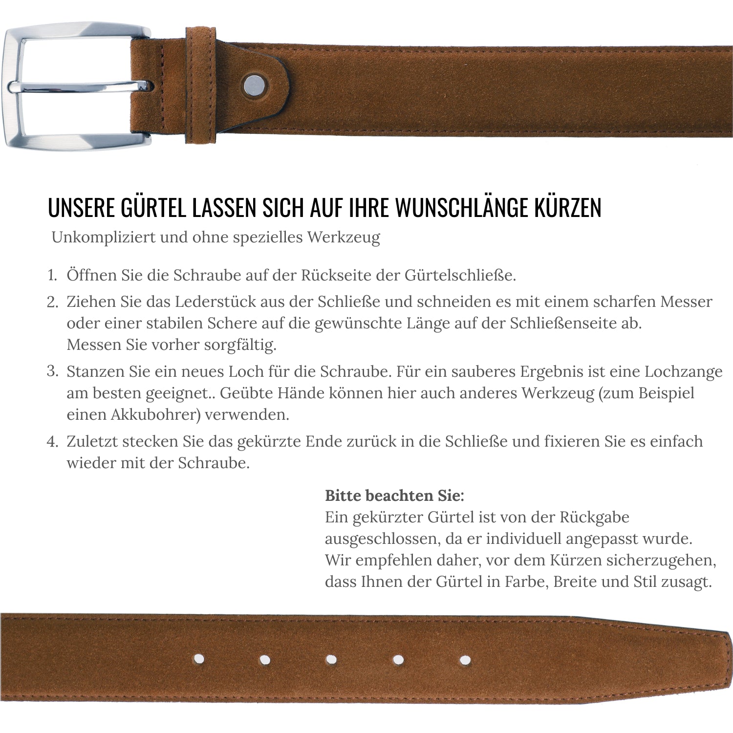 Belt Como Cognac