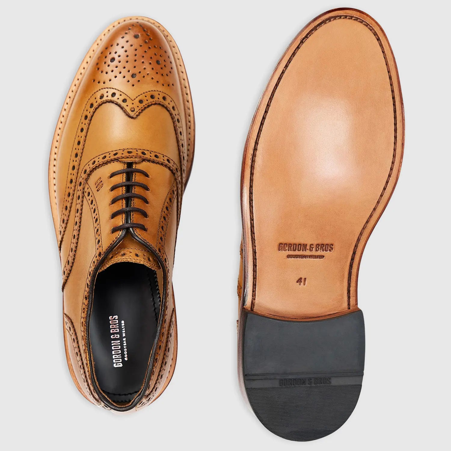 Levet Torino Full-Brogue Oxford Tan