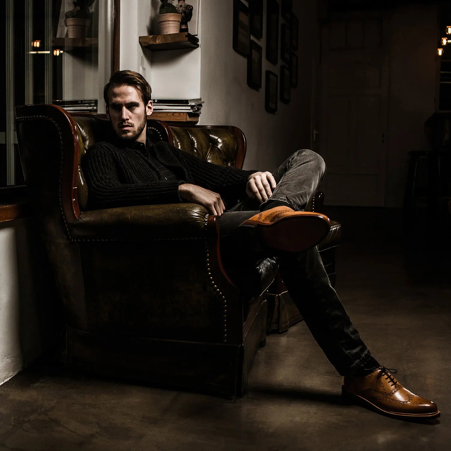 Levet Torino Full-Brogue Oxford Tan