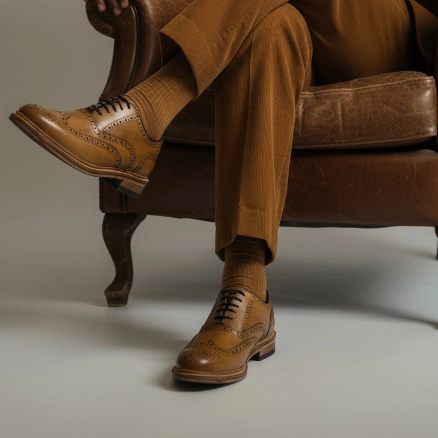 Levet Torino Full-Brogue Oxford Tan