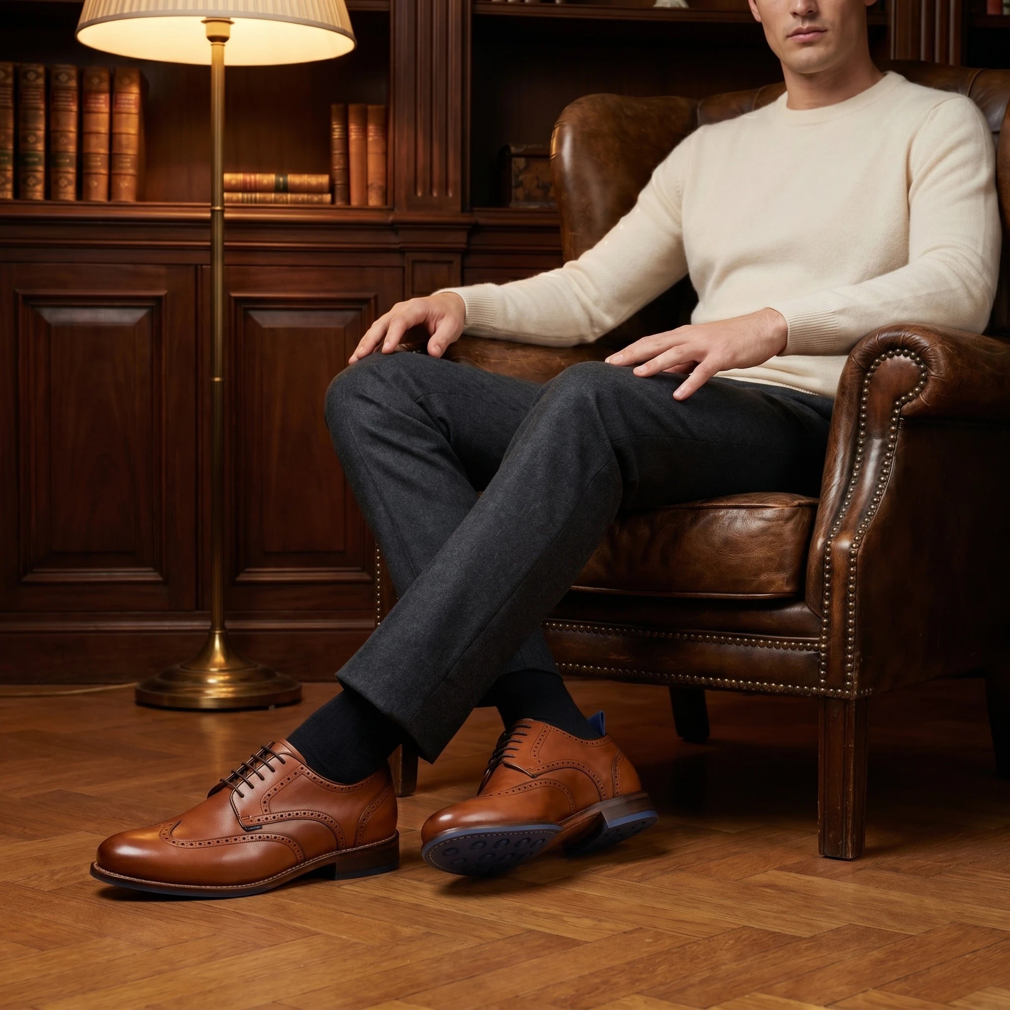Levet Premium Brogue British Tan