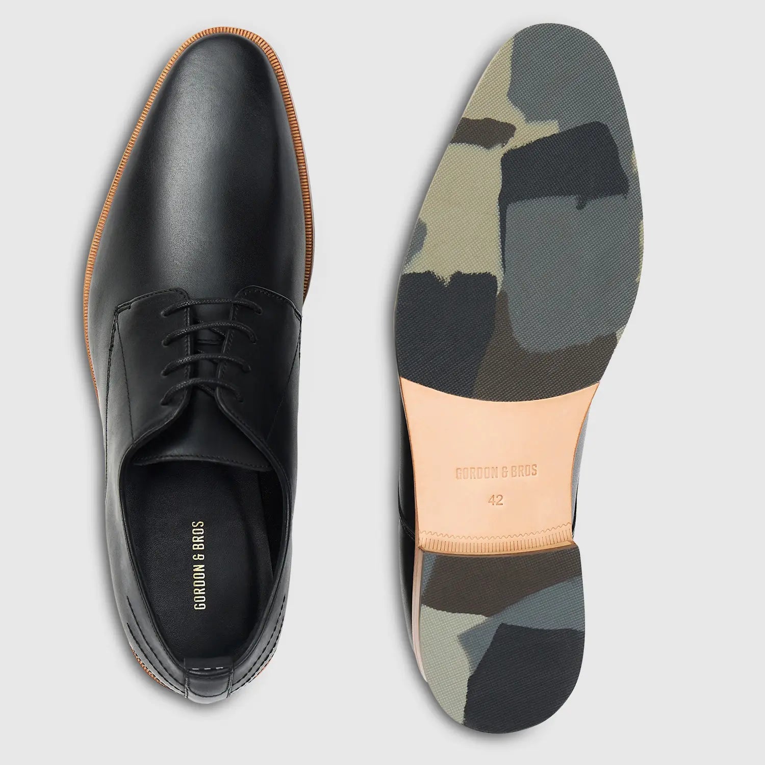 Leon Cochin Plain Derby Black