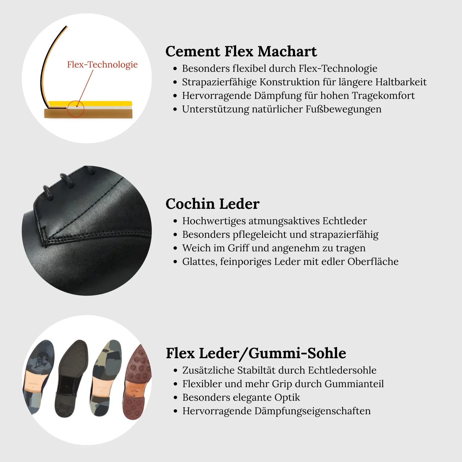 Leon Cochin Plain Derby Black