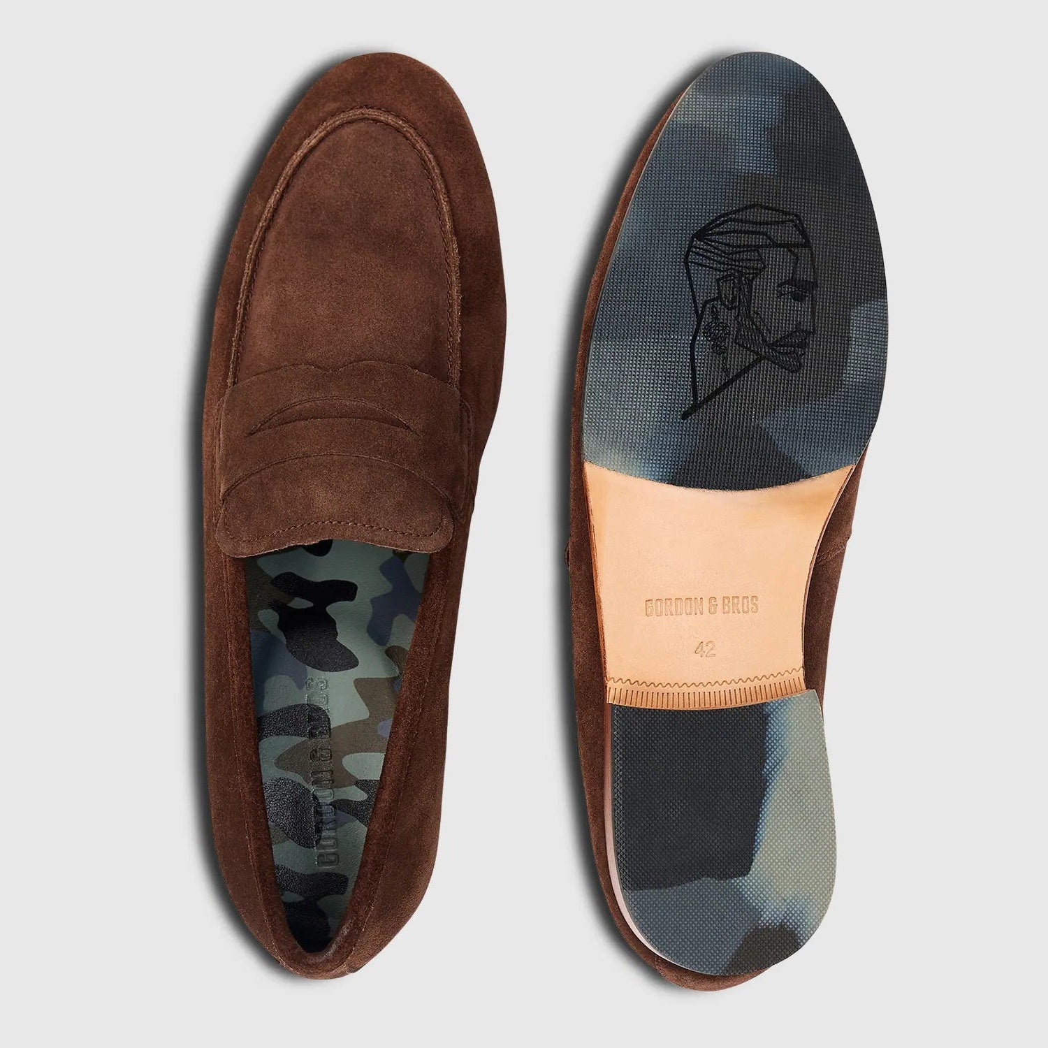 Renzo Suede Penny Brown