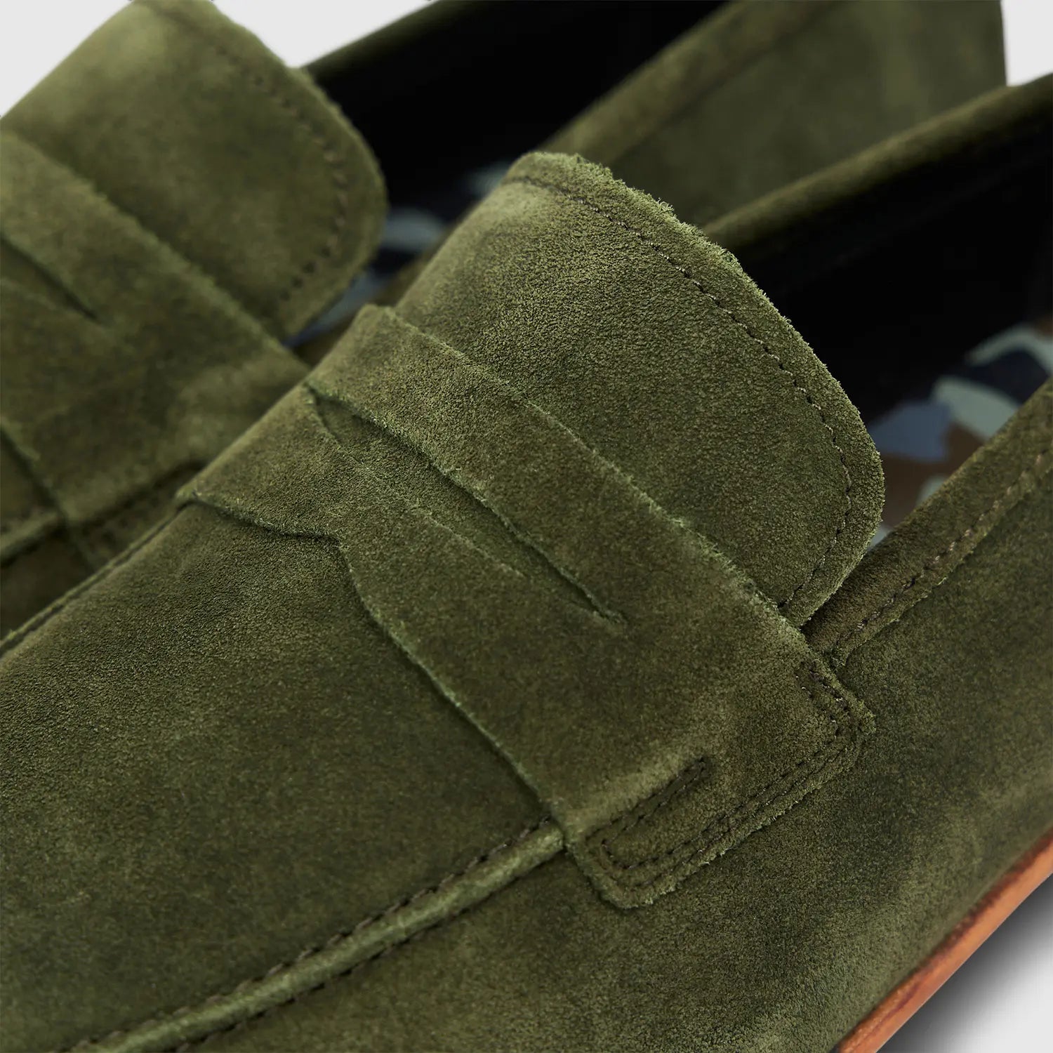 Renzo Suede Penny Olive