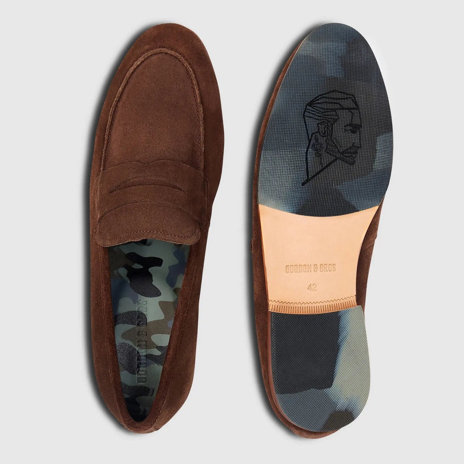 Renzo Suede Penny Brown