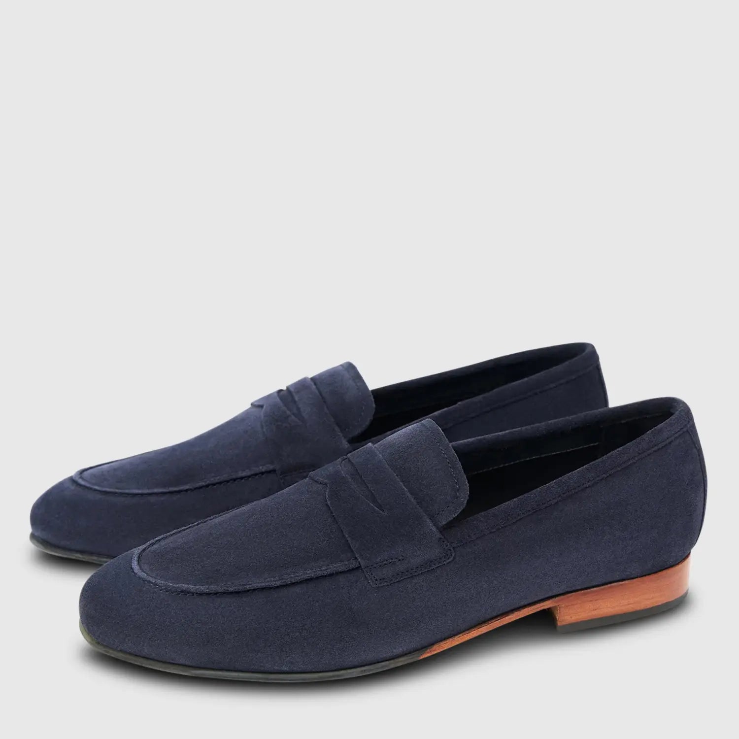 Renzo | Suede | Penny | Dark Navy