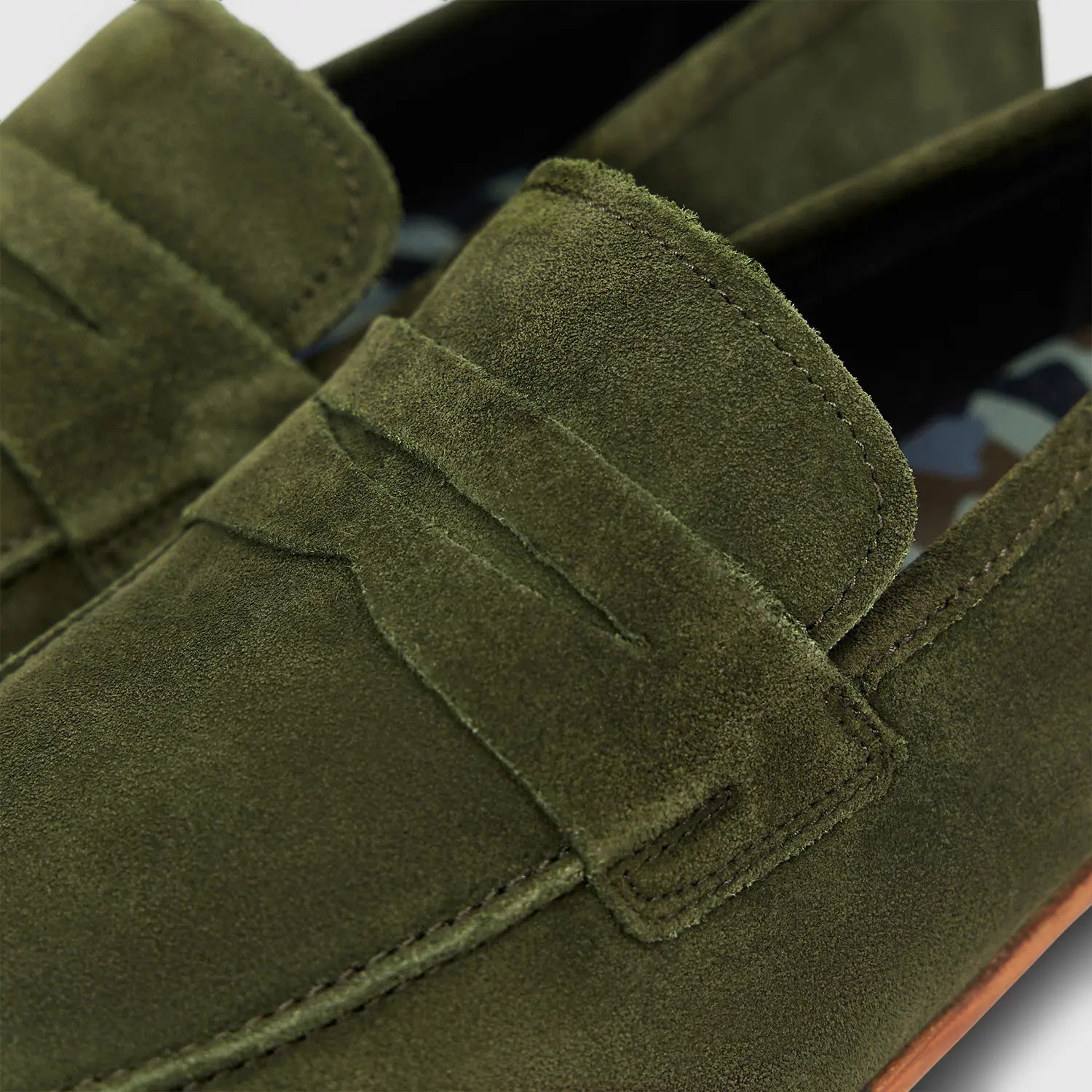 Renzo Suede Penny Olive