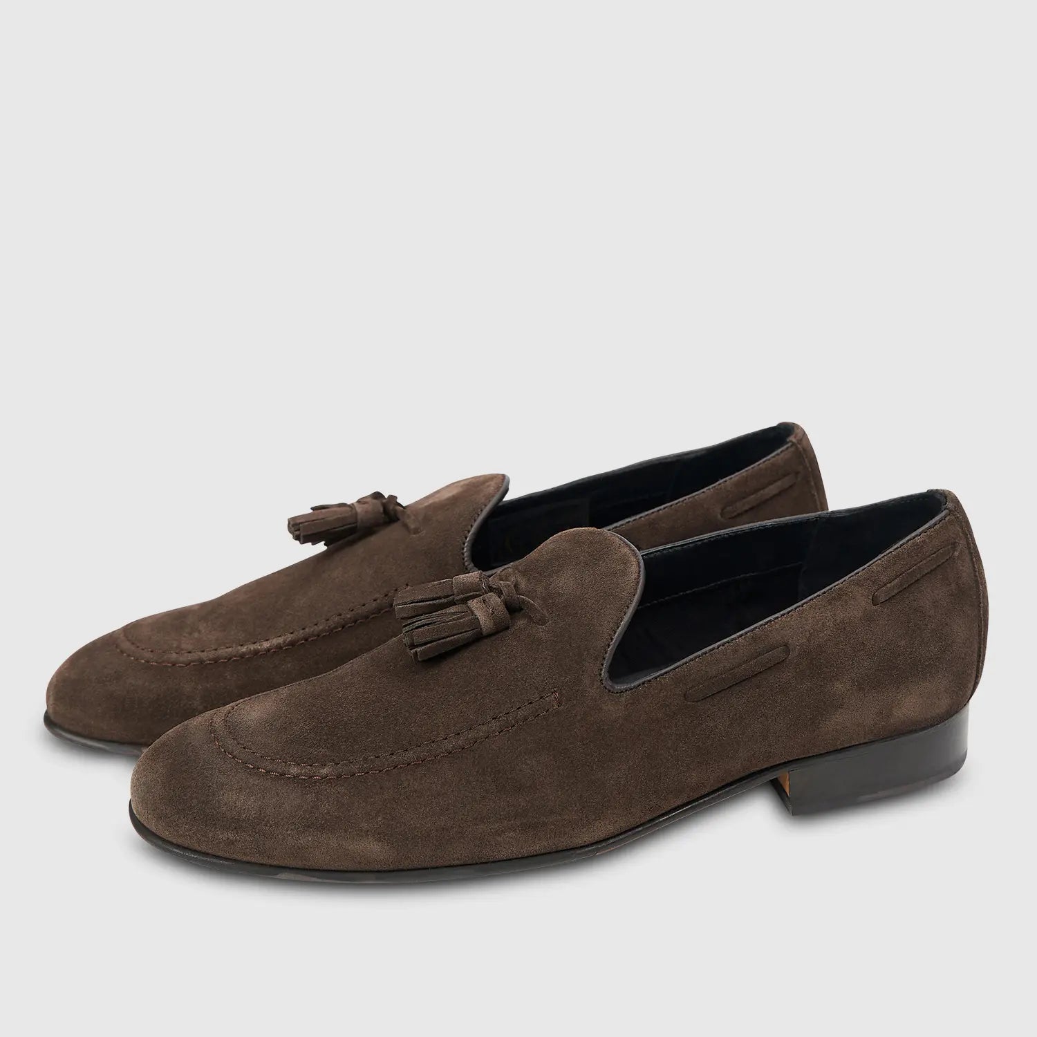 Renzo | Suede | Tassel | Dark Brown