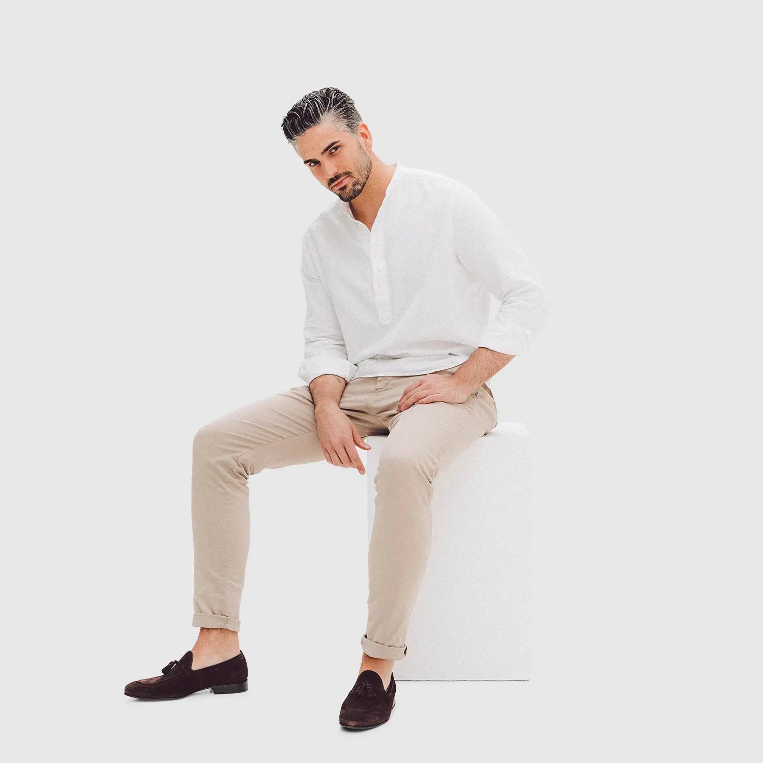 Renzo Suede Tassel Dark Brown