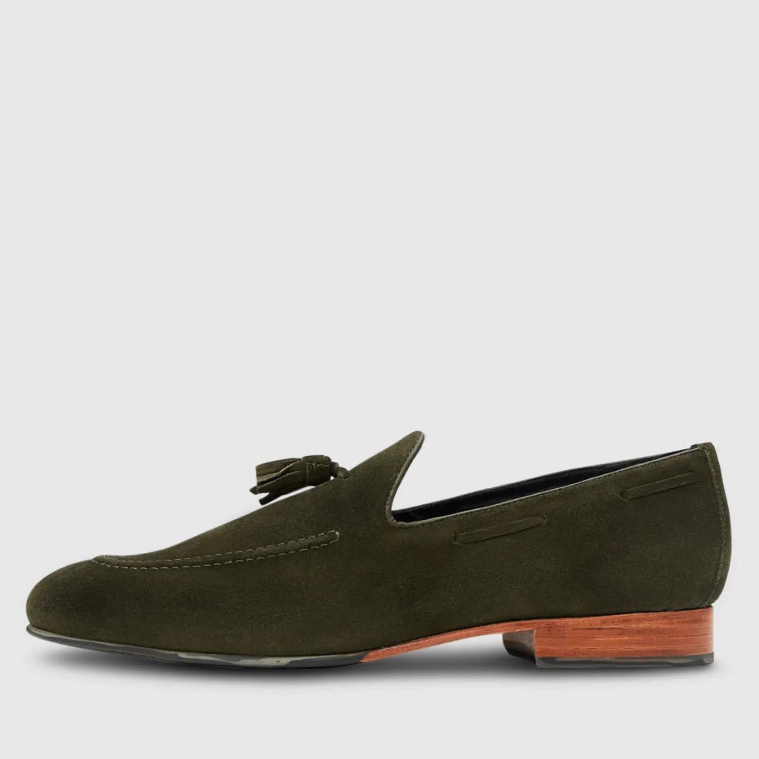 Renzo Suede Tassel Olive