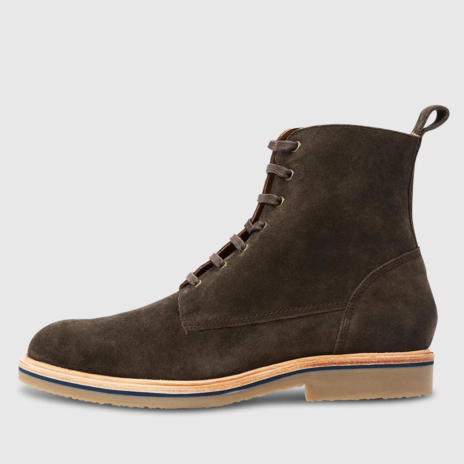 Berlin Suede Crepe Sole Dark Brown