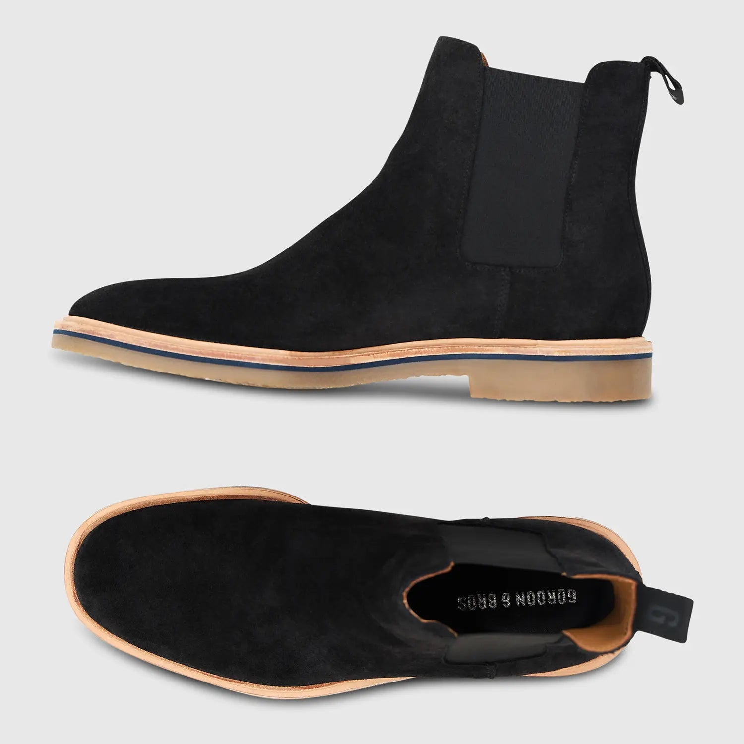 Alessio Suede Light Sole Black
