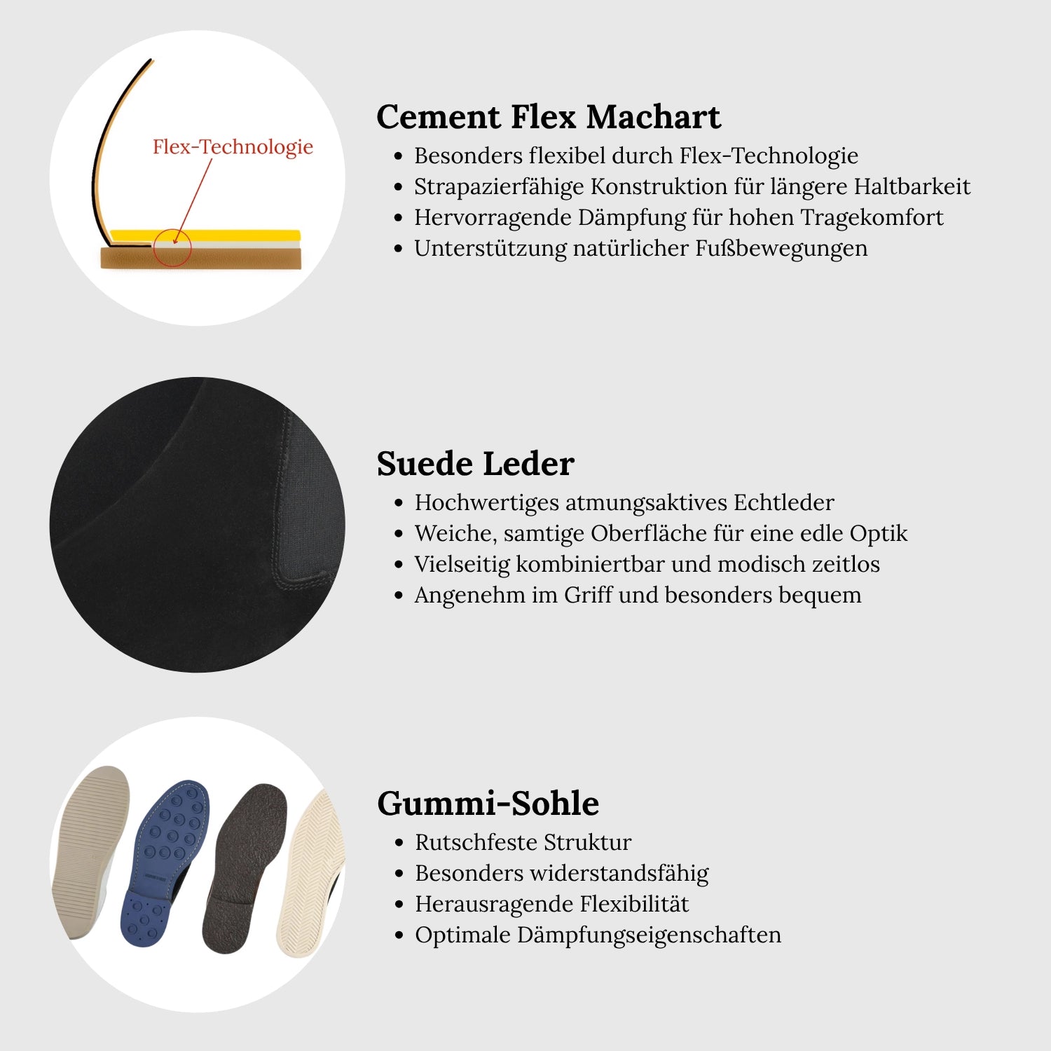 Alessio Suede Dark Sole Black