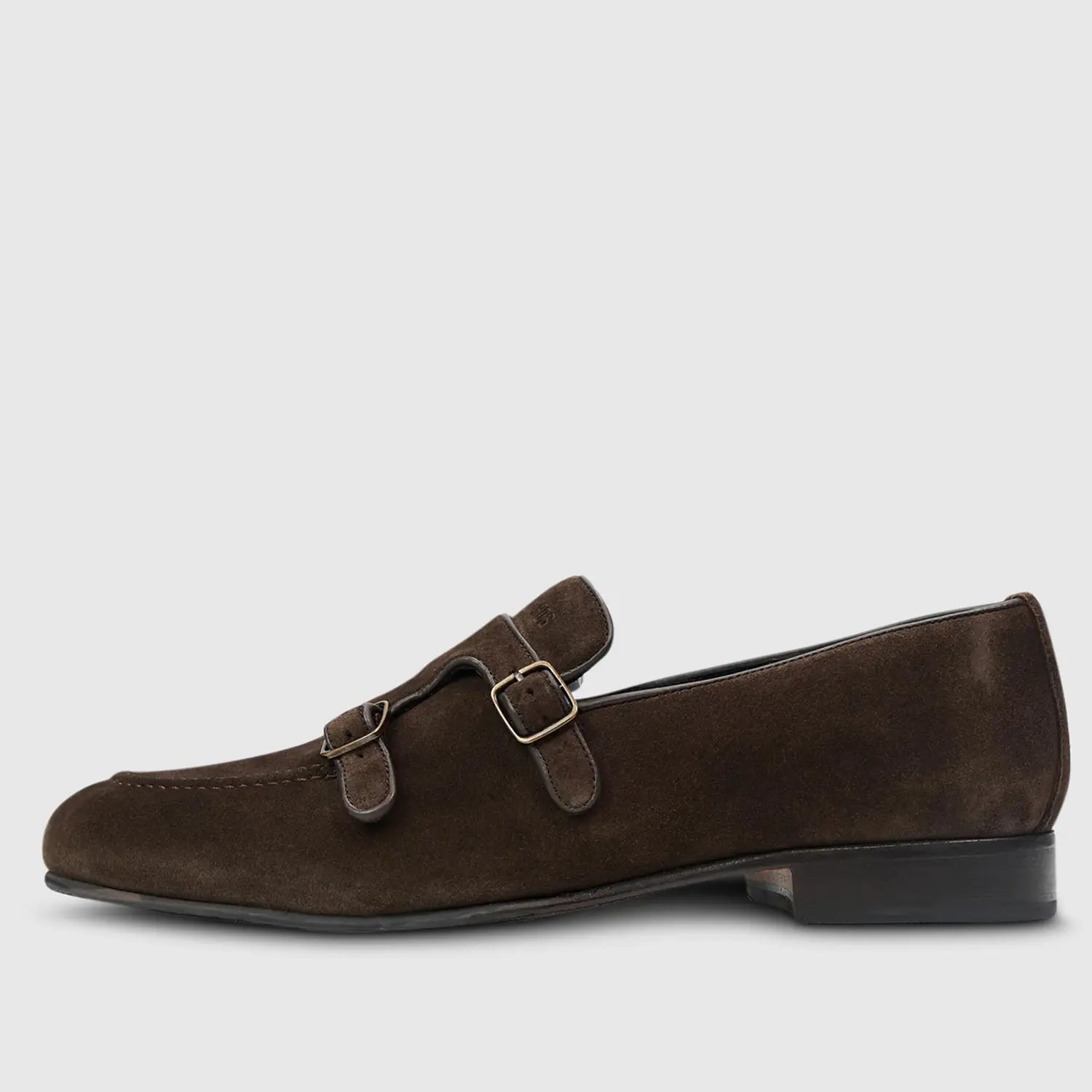 Renzo Suede Monk Dark Brown