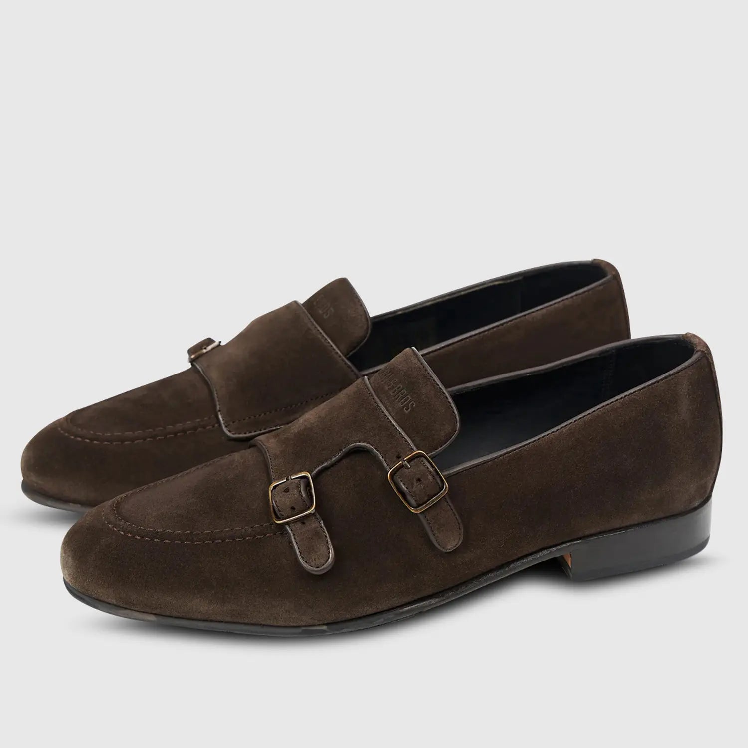 Renzo Suede Monk Dark Brown