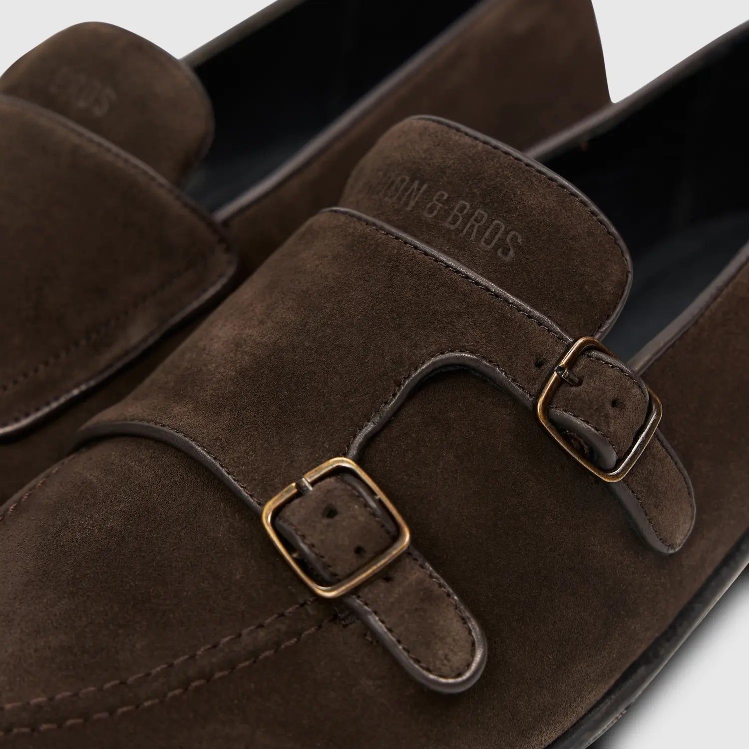 Renzo Suede Monk Dark Brown