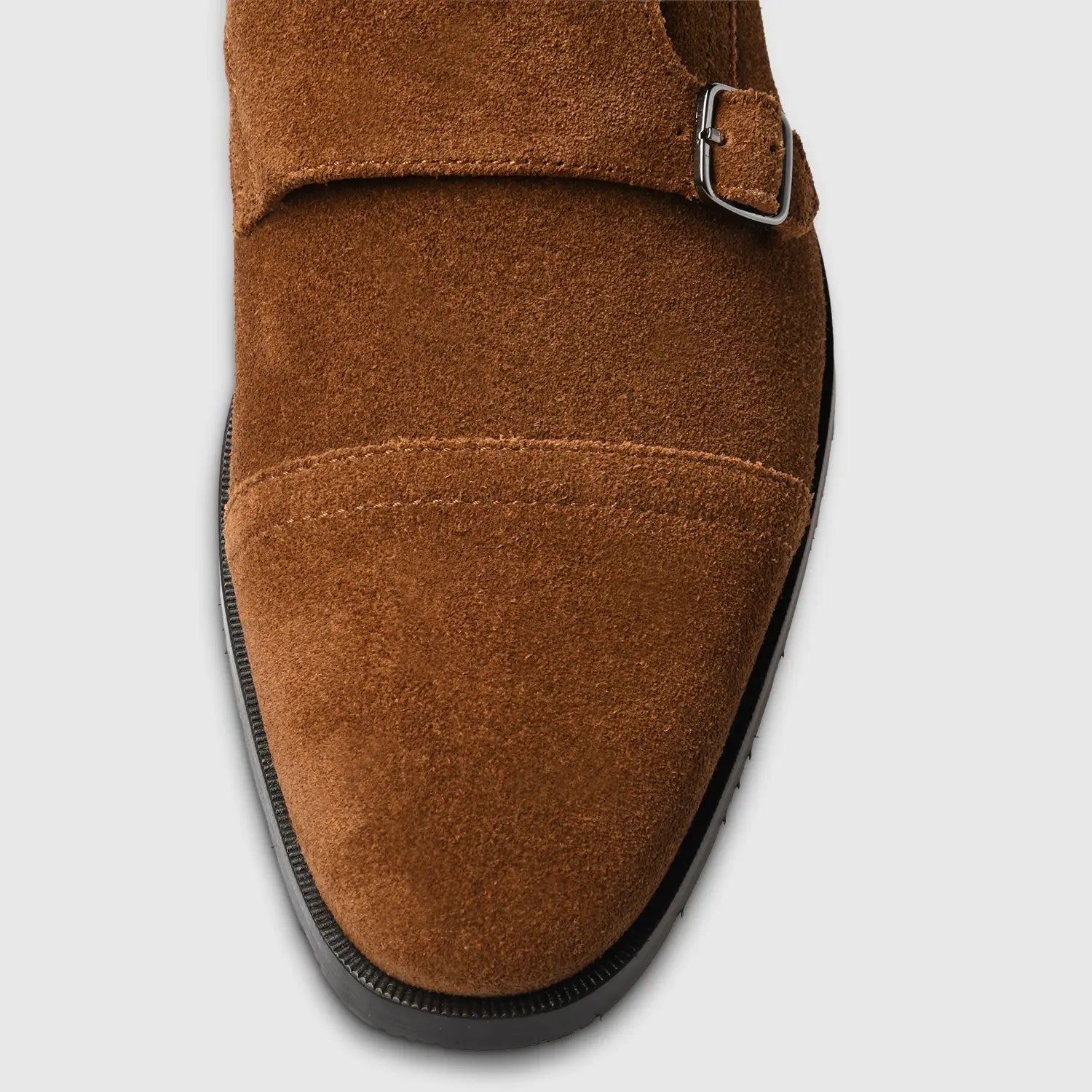 City Suede Monk Castagna