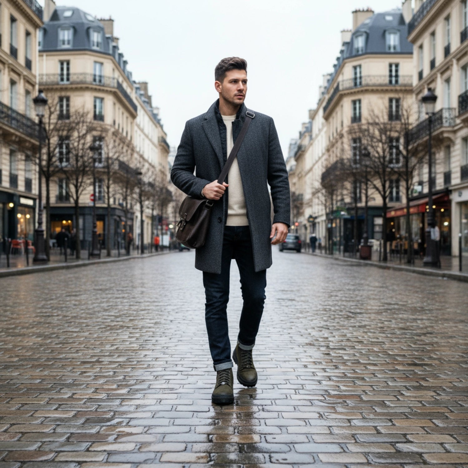 Climb Nubuck-Nappa Olive-Black