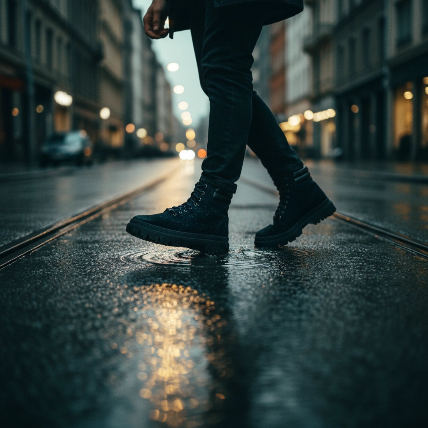 Climb Suede-Nappa Navy-Black