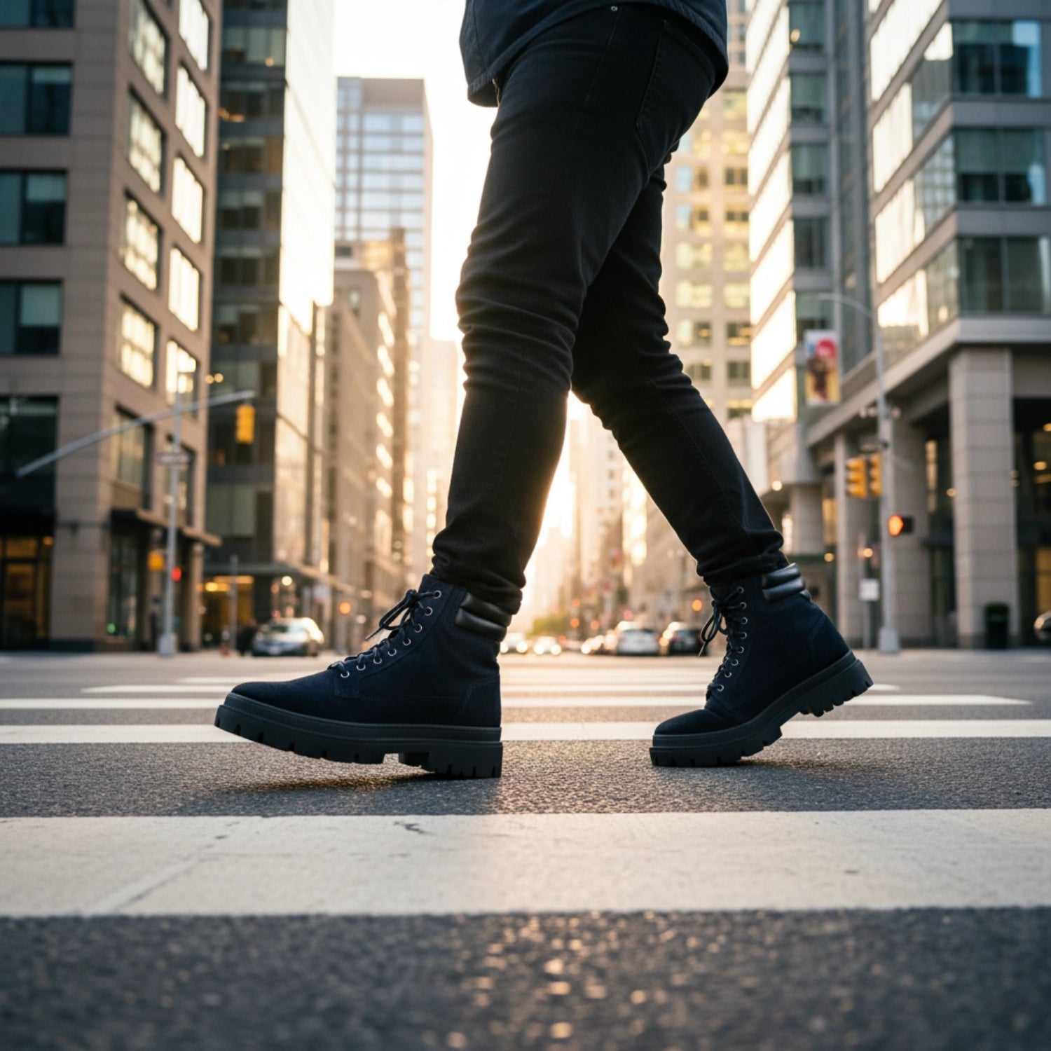 Climb Suede-Nappa Navy-Black