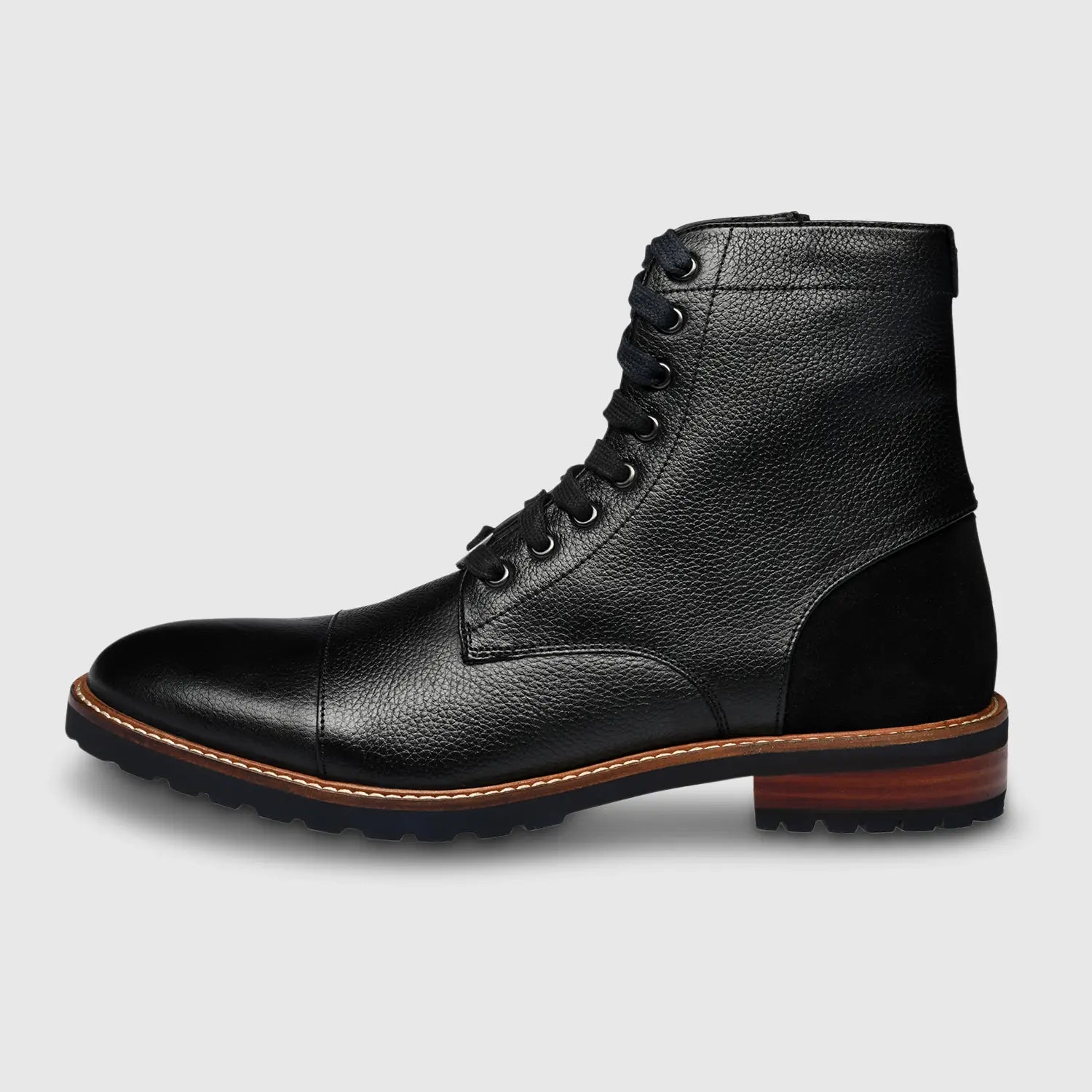 Alessio Milled Captoe Black