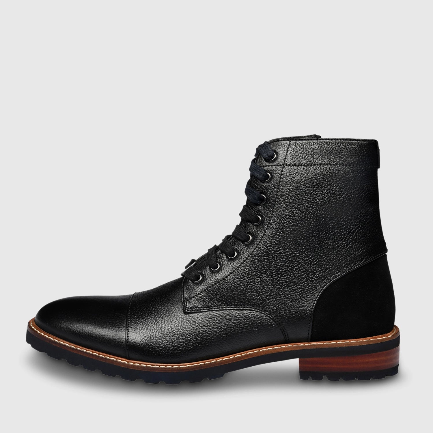 Alessio Milled Captoe Black