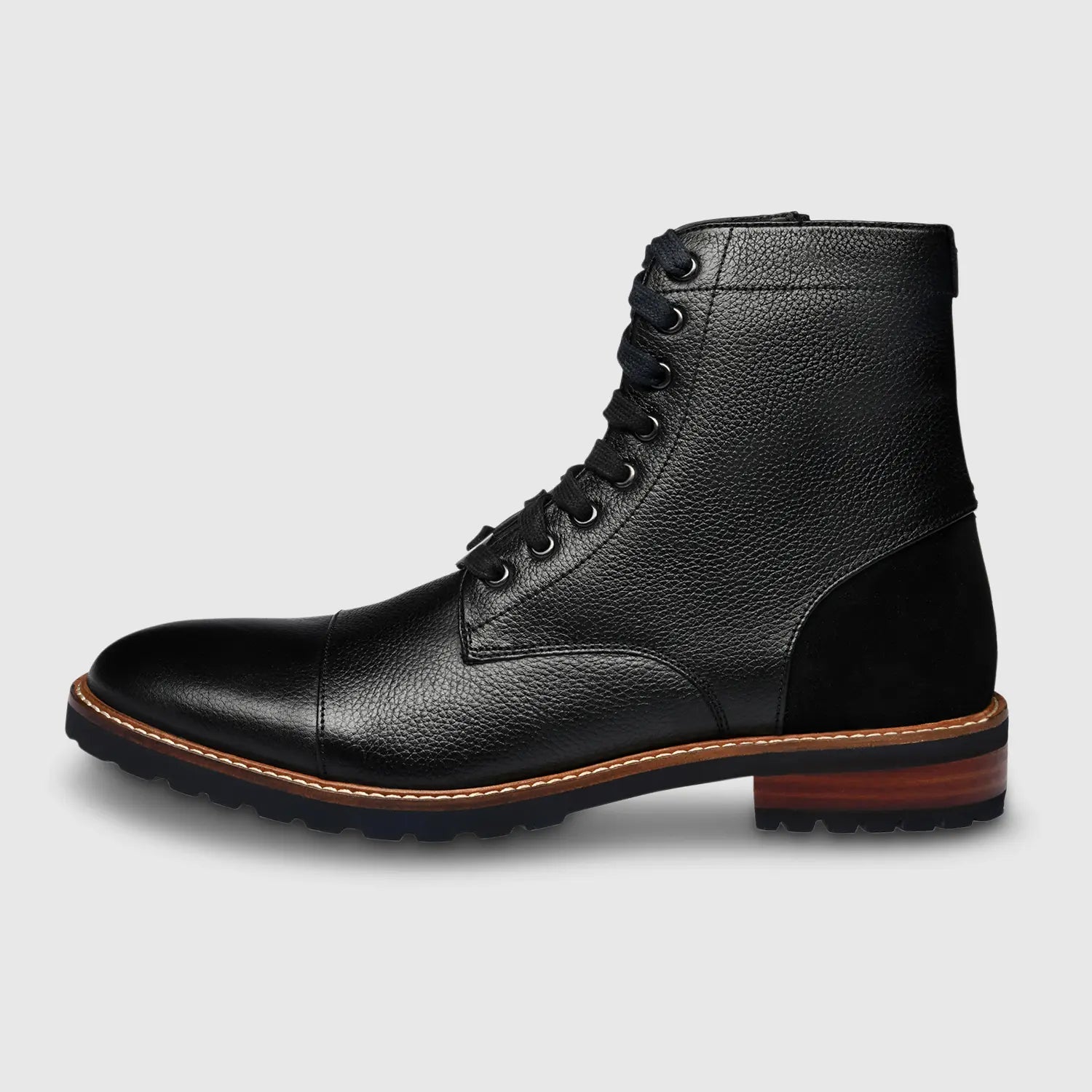 Alessio Milled Captoe Black