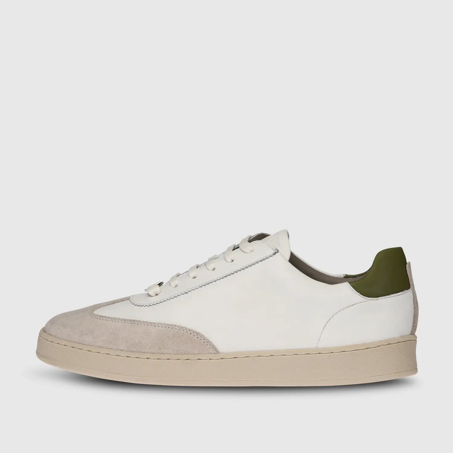 Garry Suede Lamp-White-Olive
