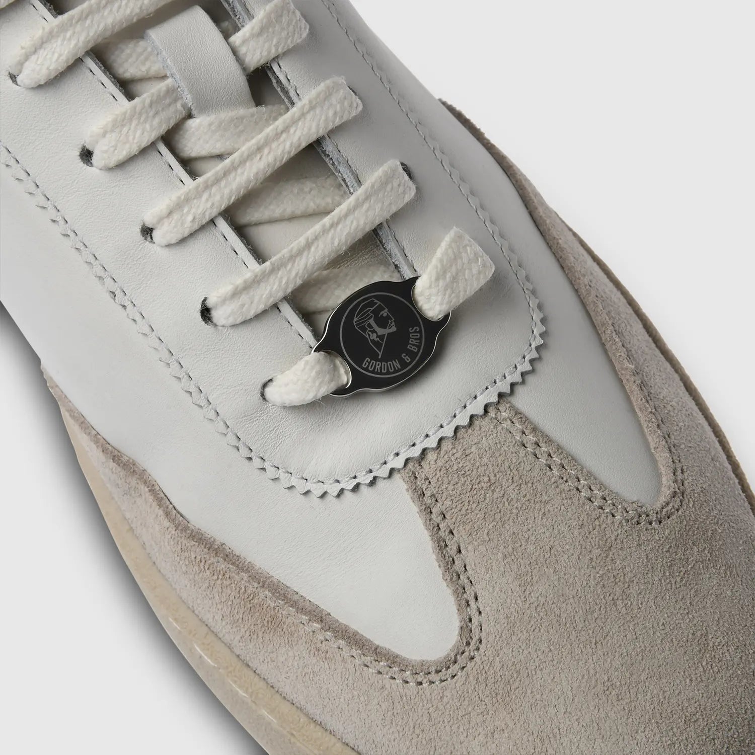 Garry Suede Lamp-White-Olive