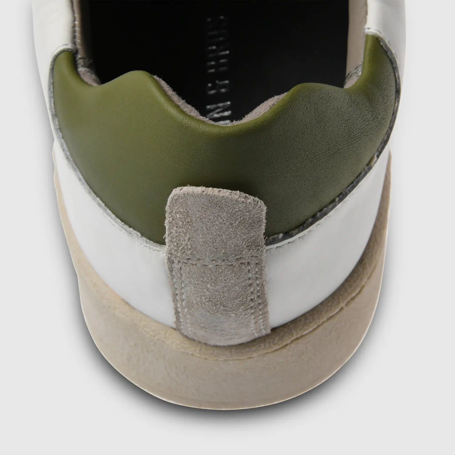 Garry Suede Lamp-White-Olive