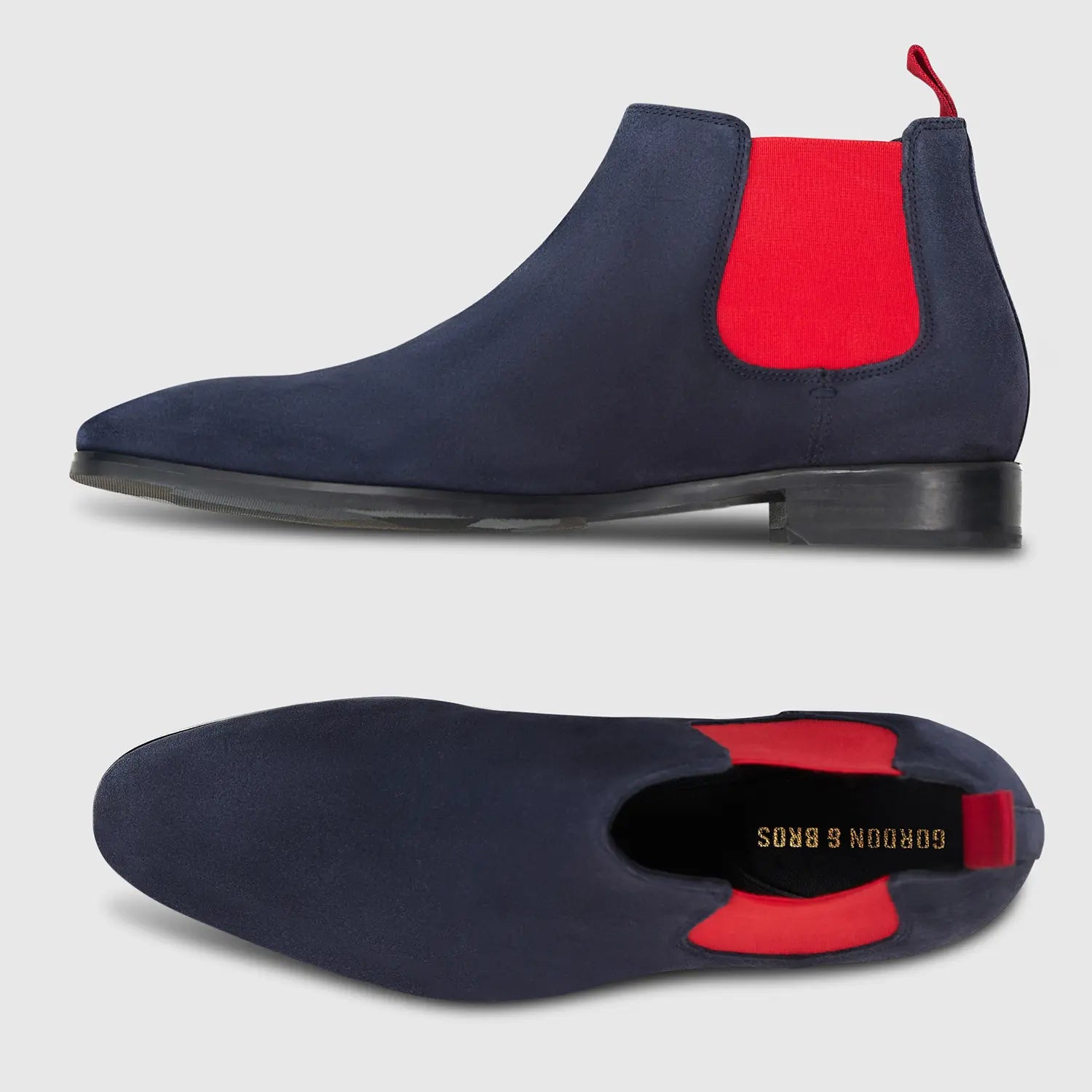 Rome Suede Navy/Red