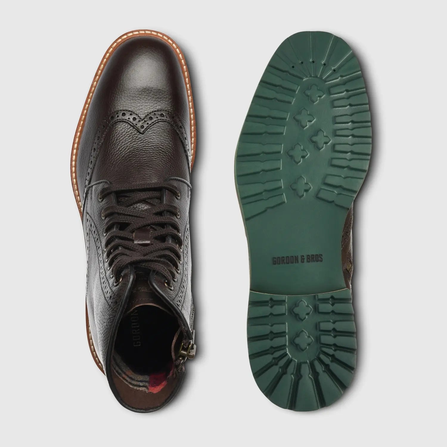 Alessio Milled Wing Tip Brown