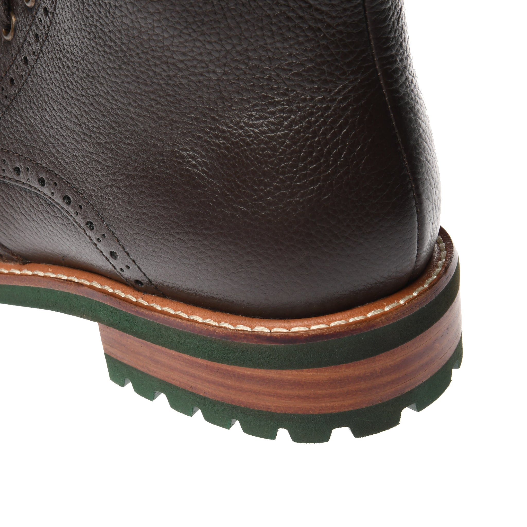 Alessio Milled Wing Tip Brown