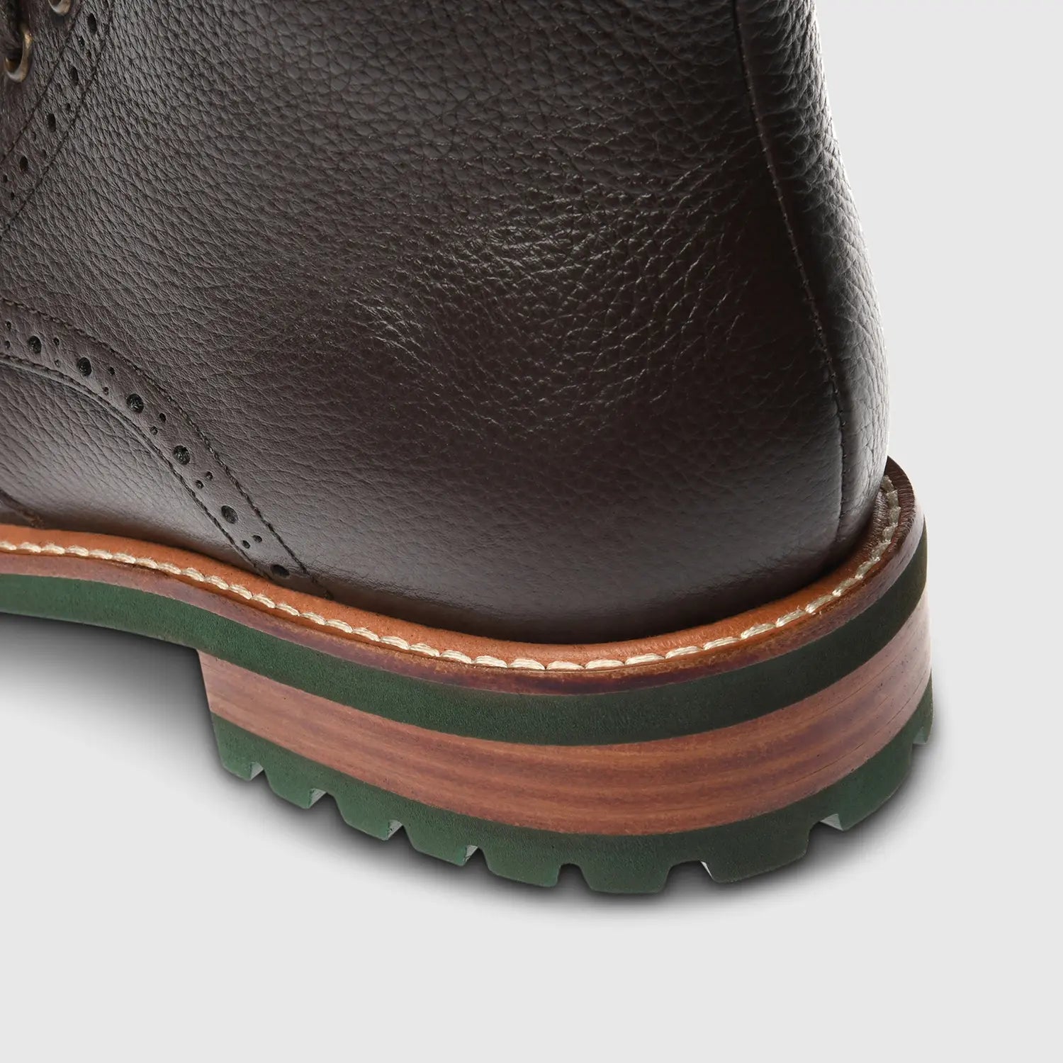 Alessio Milled Wing Tip Brown