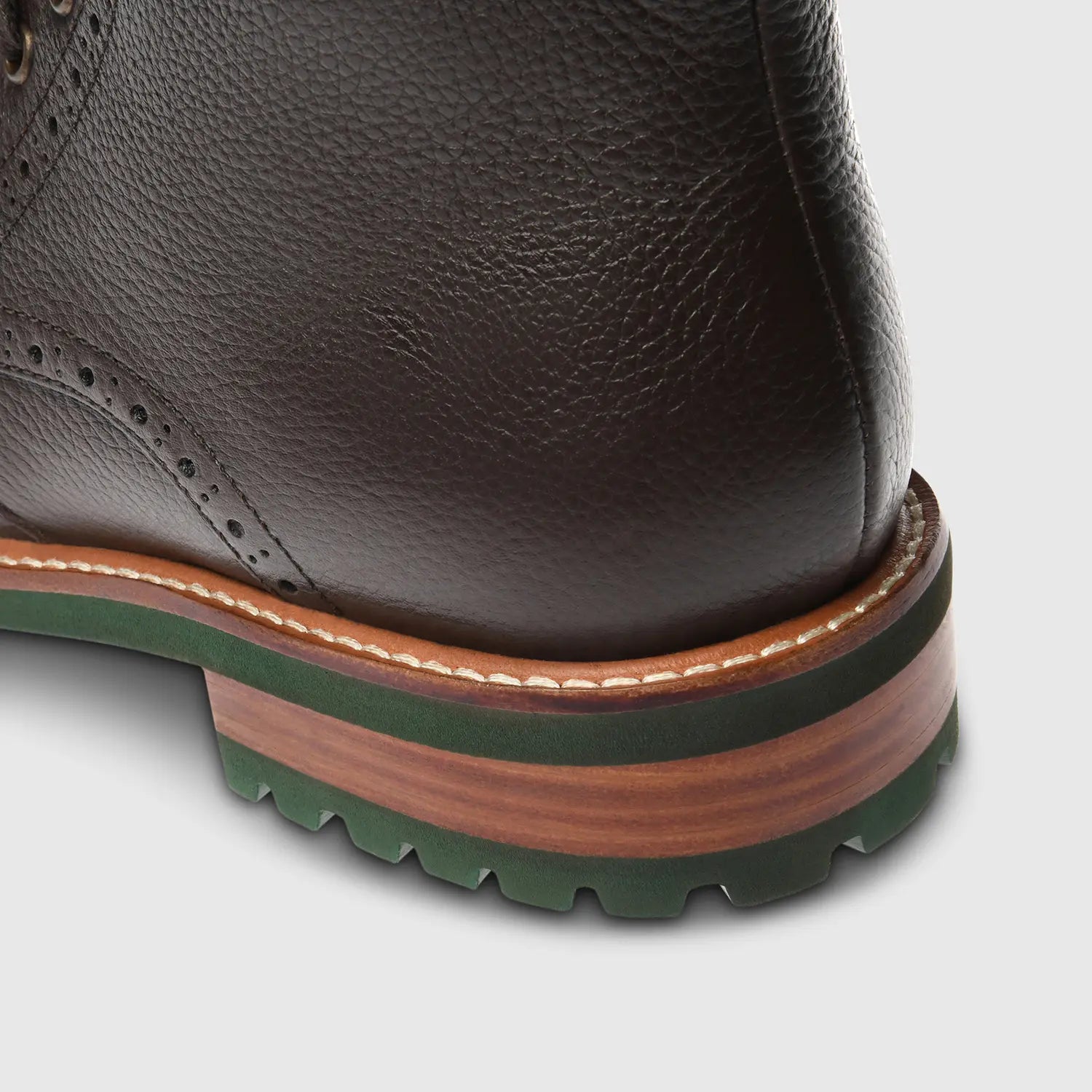 Alessio Milled Wing Tip Brown