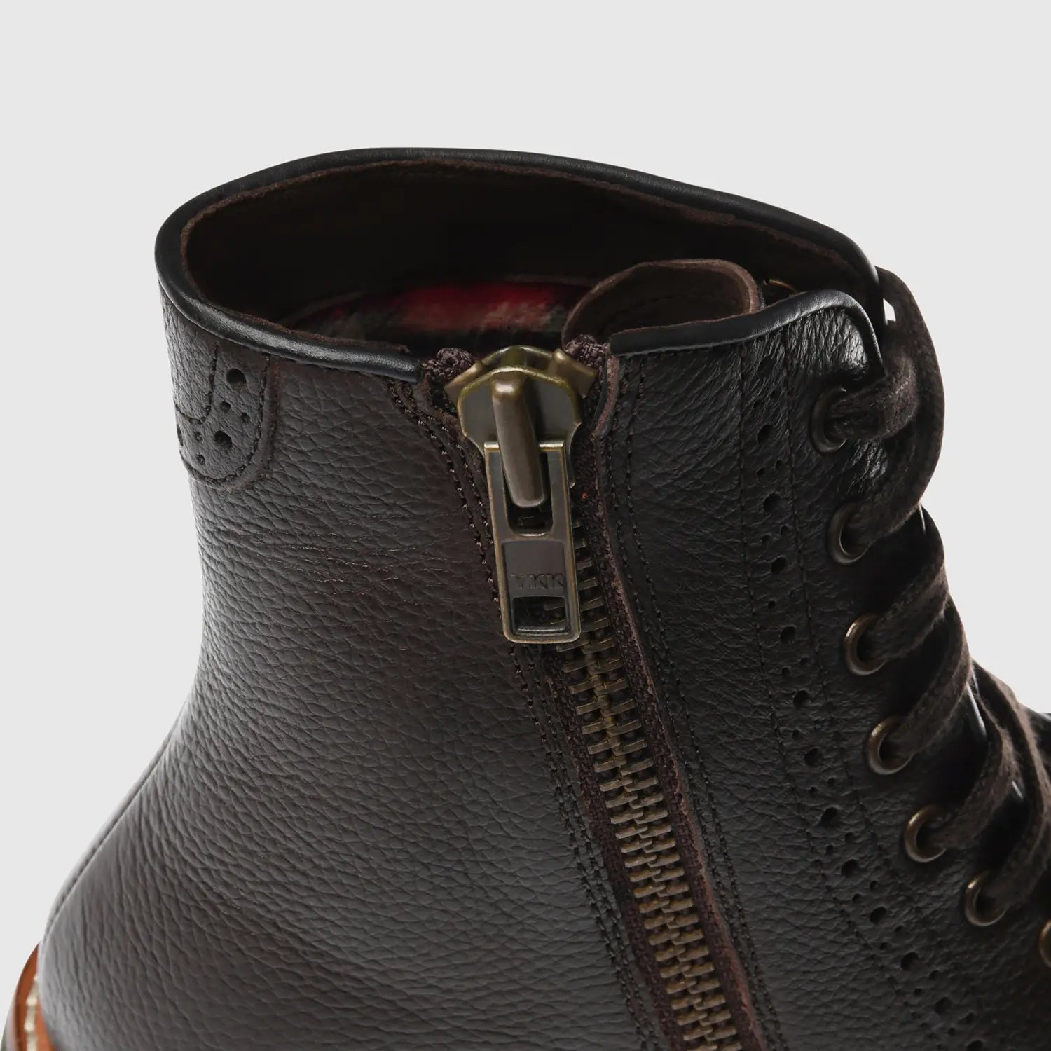 Alessio Milled Wing Tip Brown