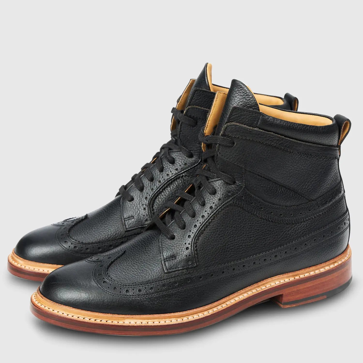 Luca Milled Flex Leather Sole Black