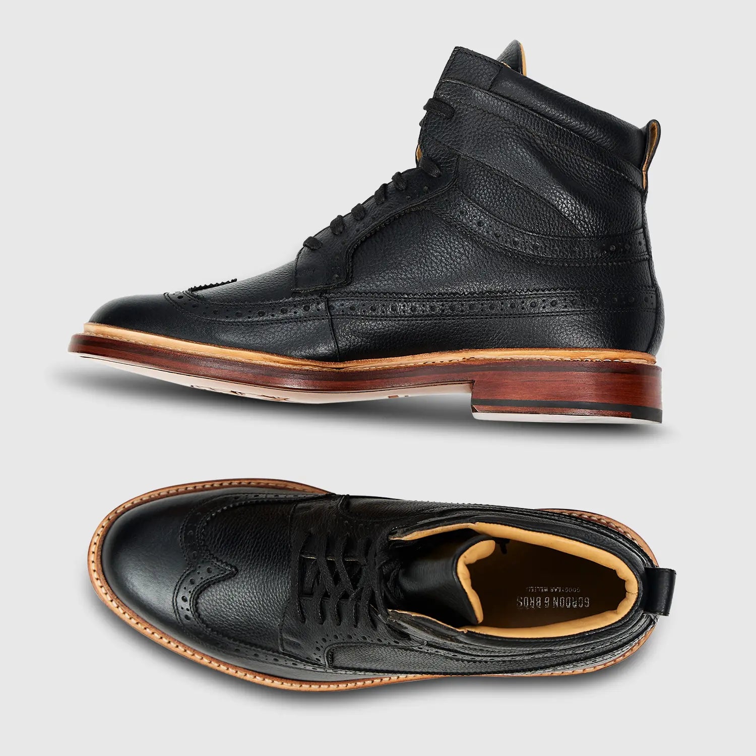 Luca Milled Flex Leather Sole Black