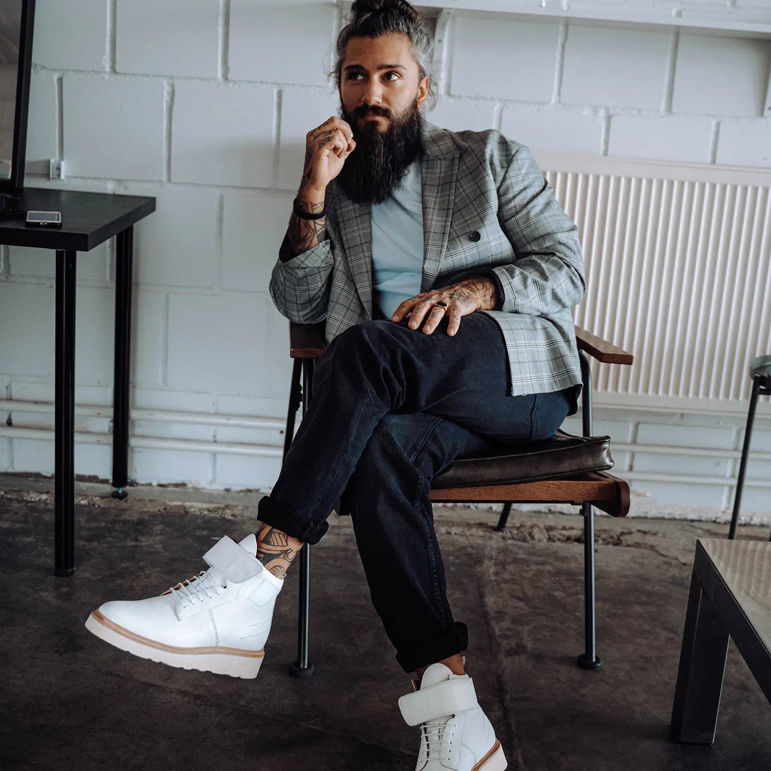 Luca Milled Light Weight Eva Sole White