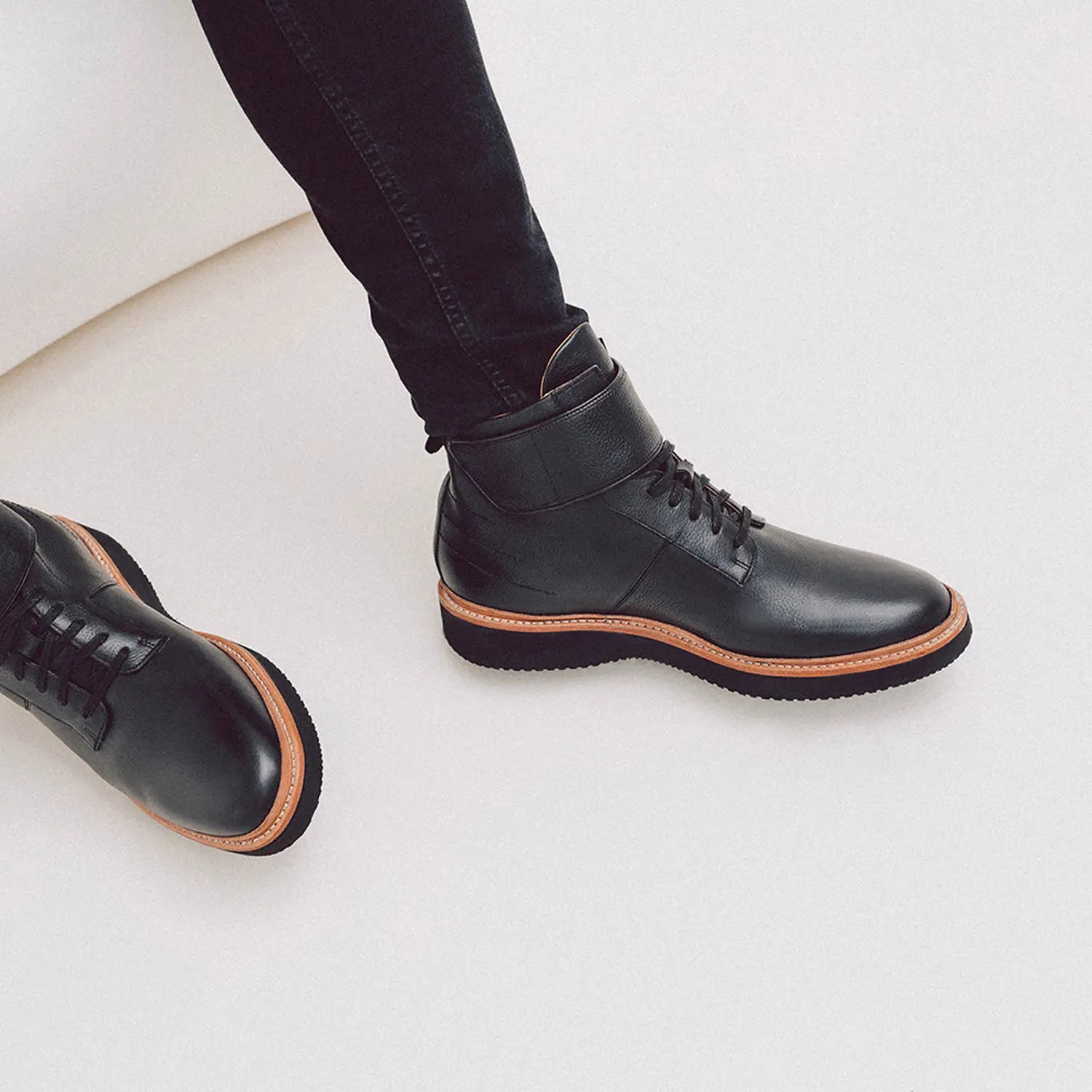 Luca Milled Light Weight Eva Sole Black