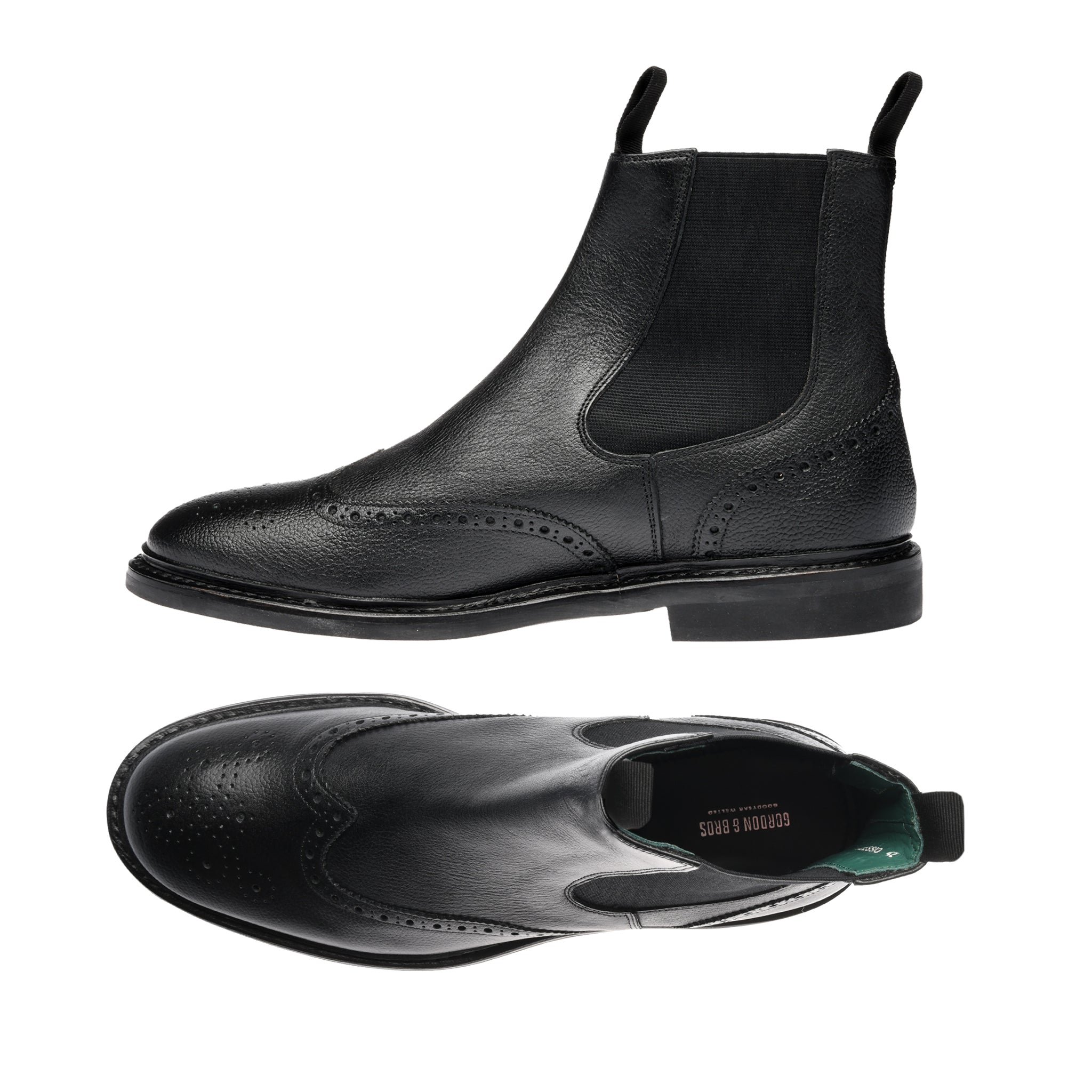 Alessio Milled Brouge Black