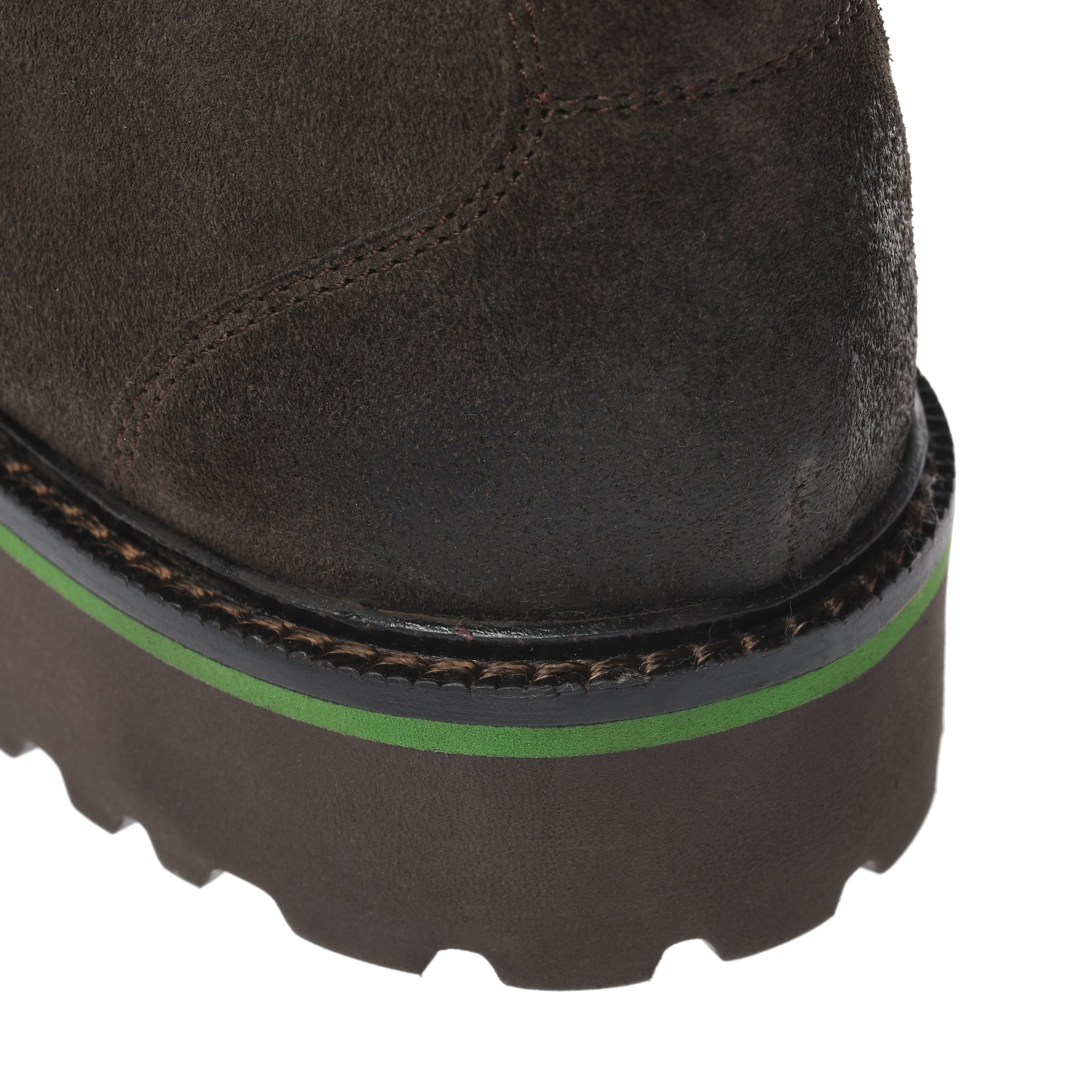 Berlin Suede Eva Sole Dark Brown