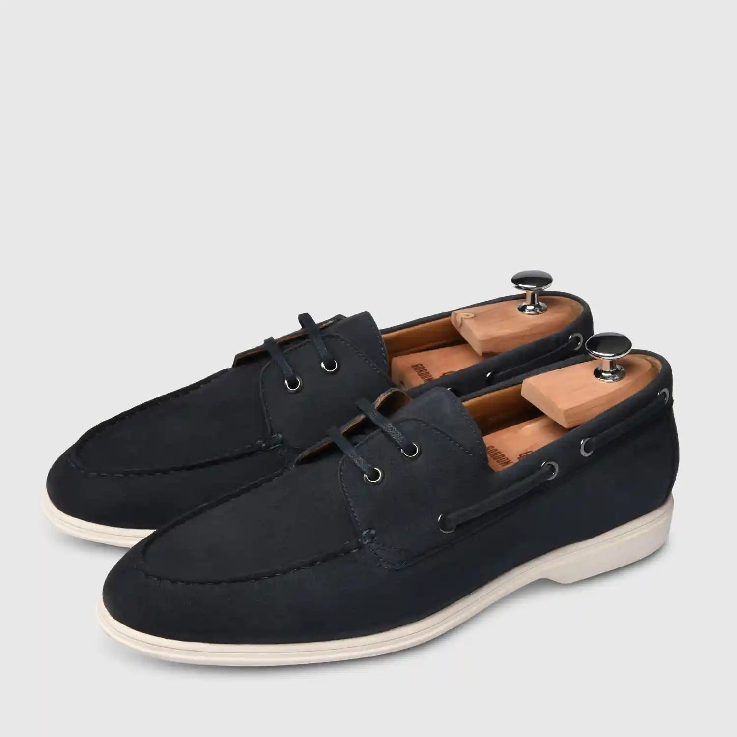 Matthieu | Lace Up | Suede | Navy