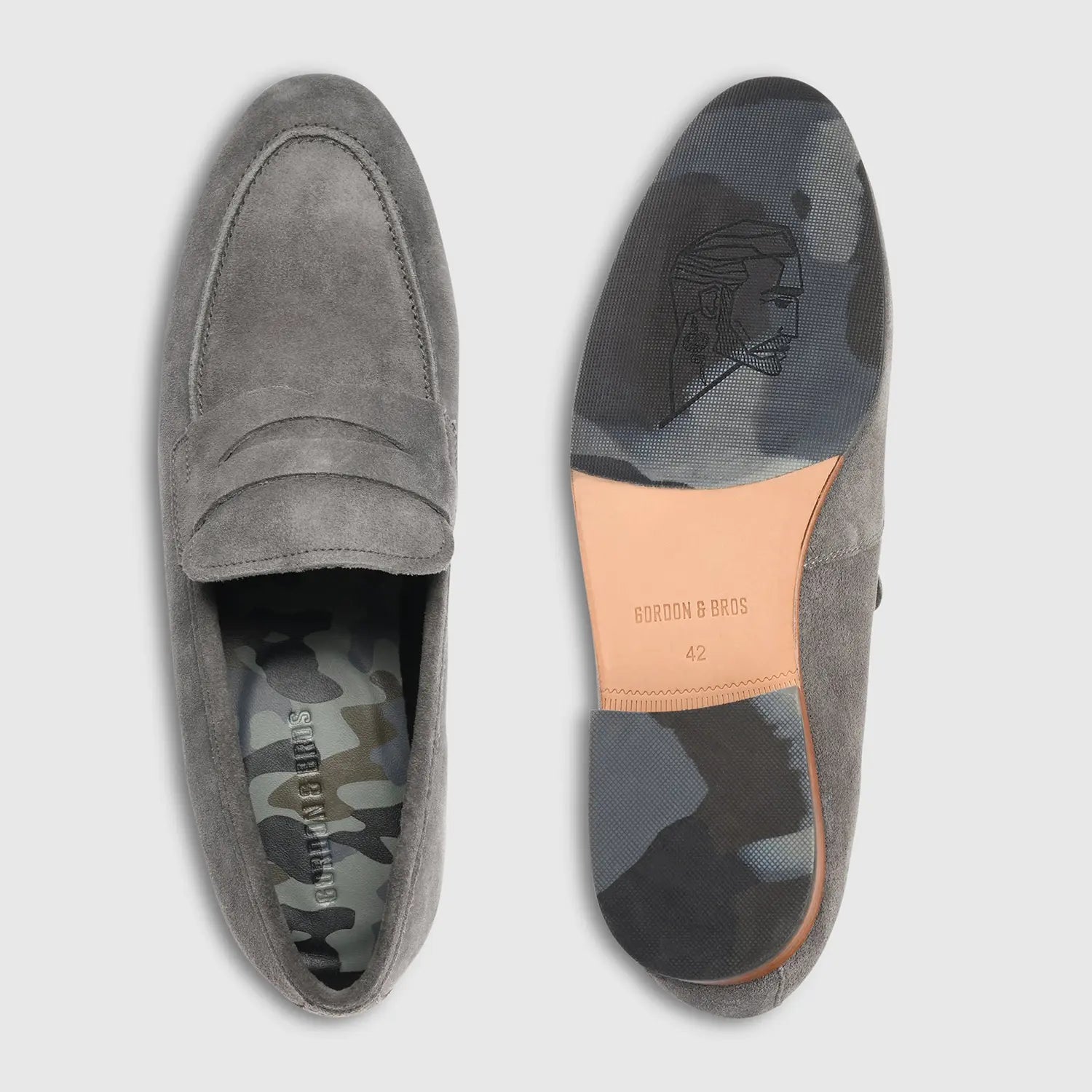 Renzo Suede Penny Grey