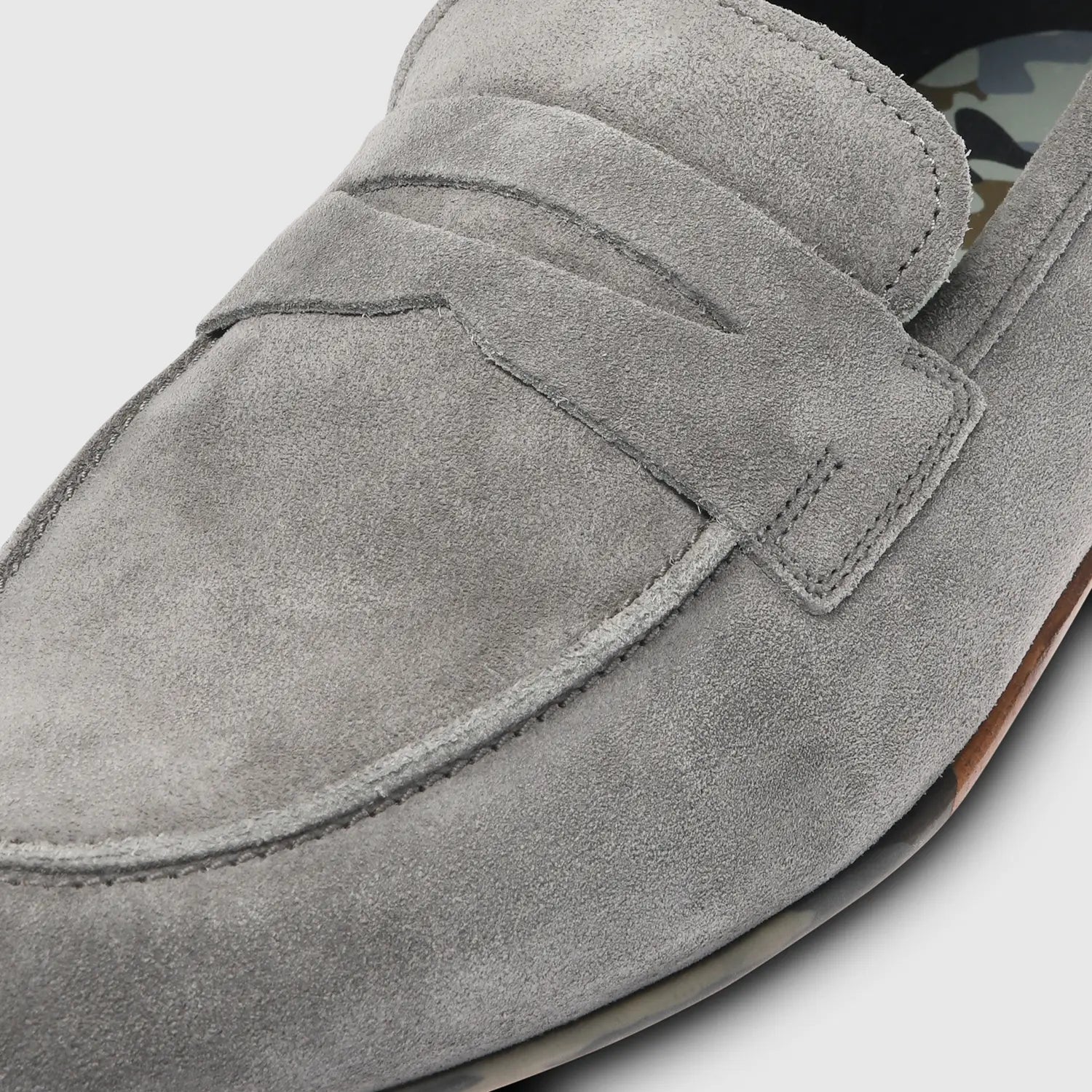 Renzo Suede Penny Grey