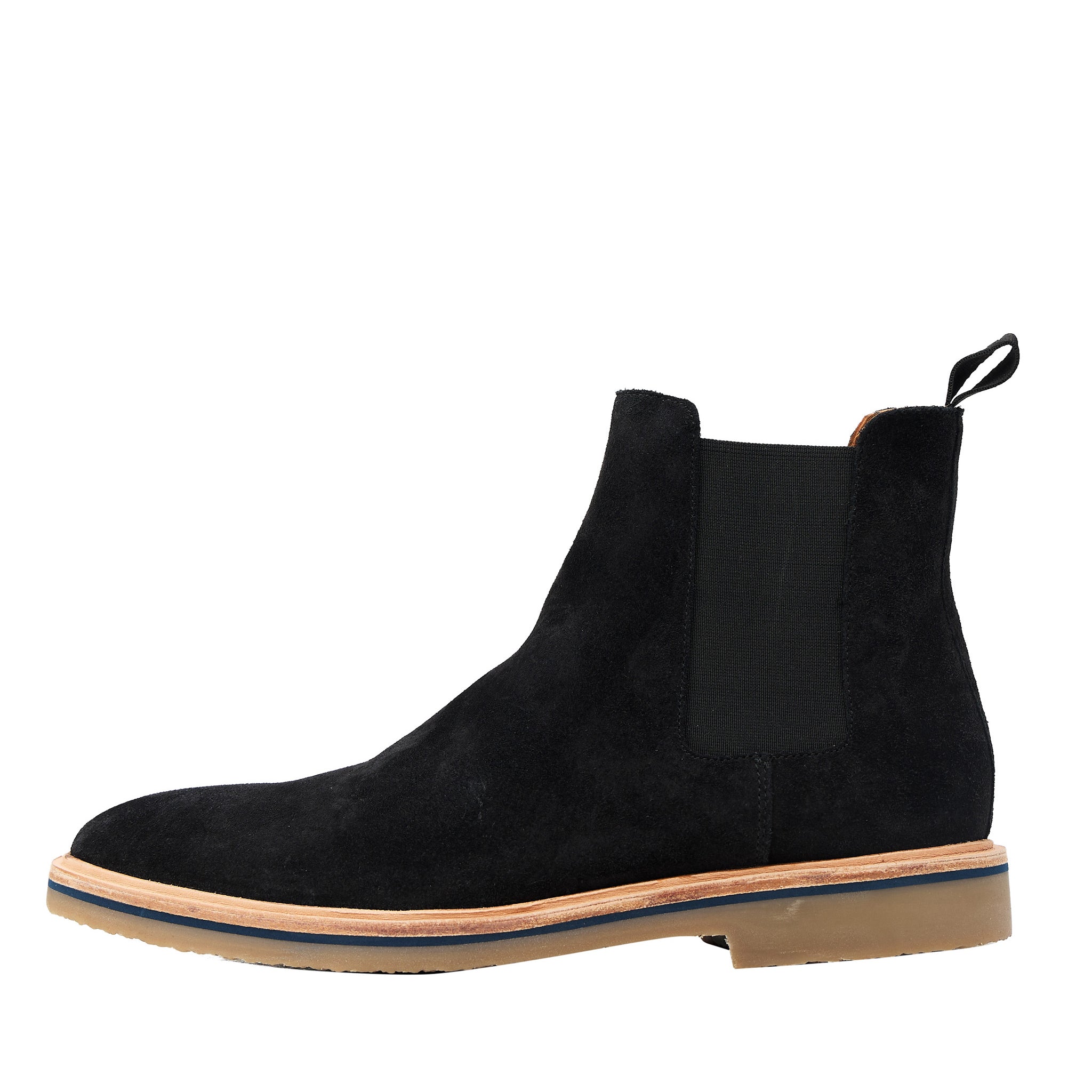 Black suede chelsea boots online