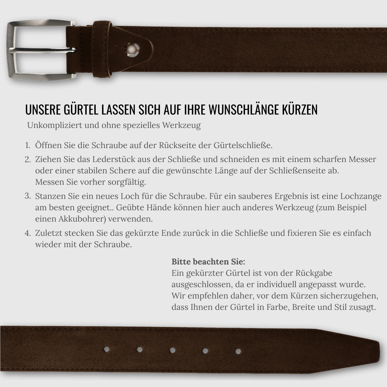 Belt Como Dark Brown