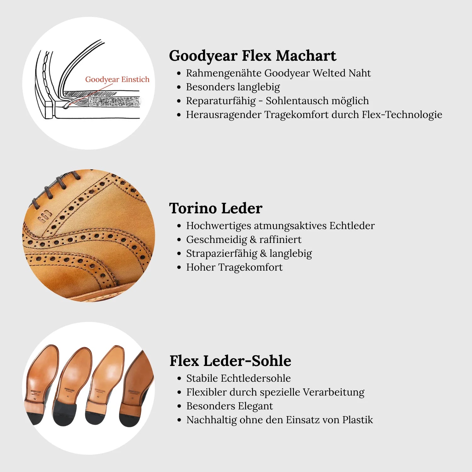 Levet Torino Full-Brogue Oxford Tan