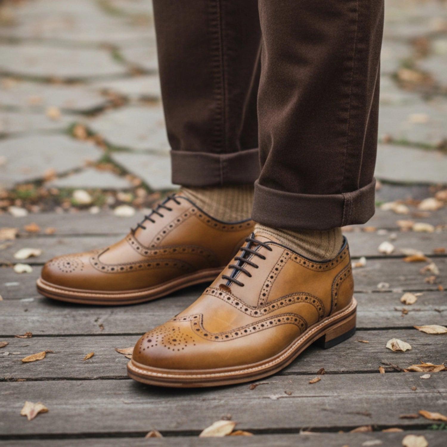 Levet Torino Full-Brogue Oxford Tan